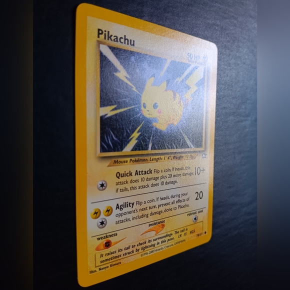 Pikachu Pokemon Card - Neo Genesis - 70/111 Common Non-Holo - Picture 4 of 9